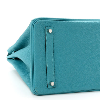 Hermes Togo Birkin 35 Turquoise 8 of 9
