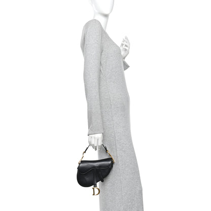 Christian Dior Calfskin Mini Saddle Bag Black 2 of 13