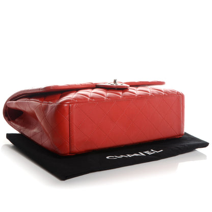 Chanel Lambskin Maxi Double Flap Red 4 of 8