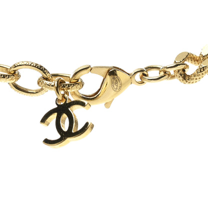 Chanel Crystal Chain Link CC Choker Necklace Gold 6 of 7