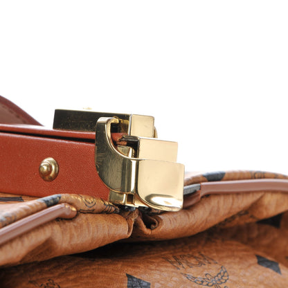 MCM Visetos Top Handle Luggage Cognac 18 of 24