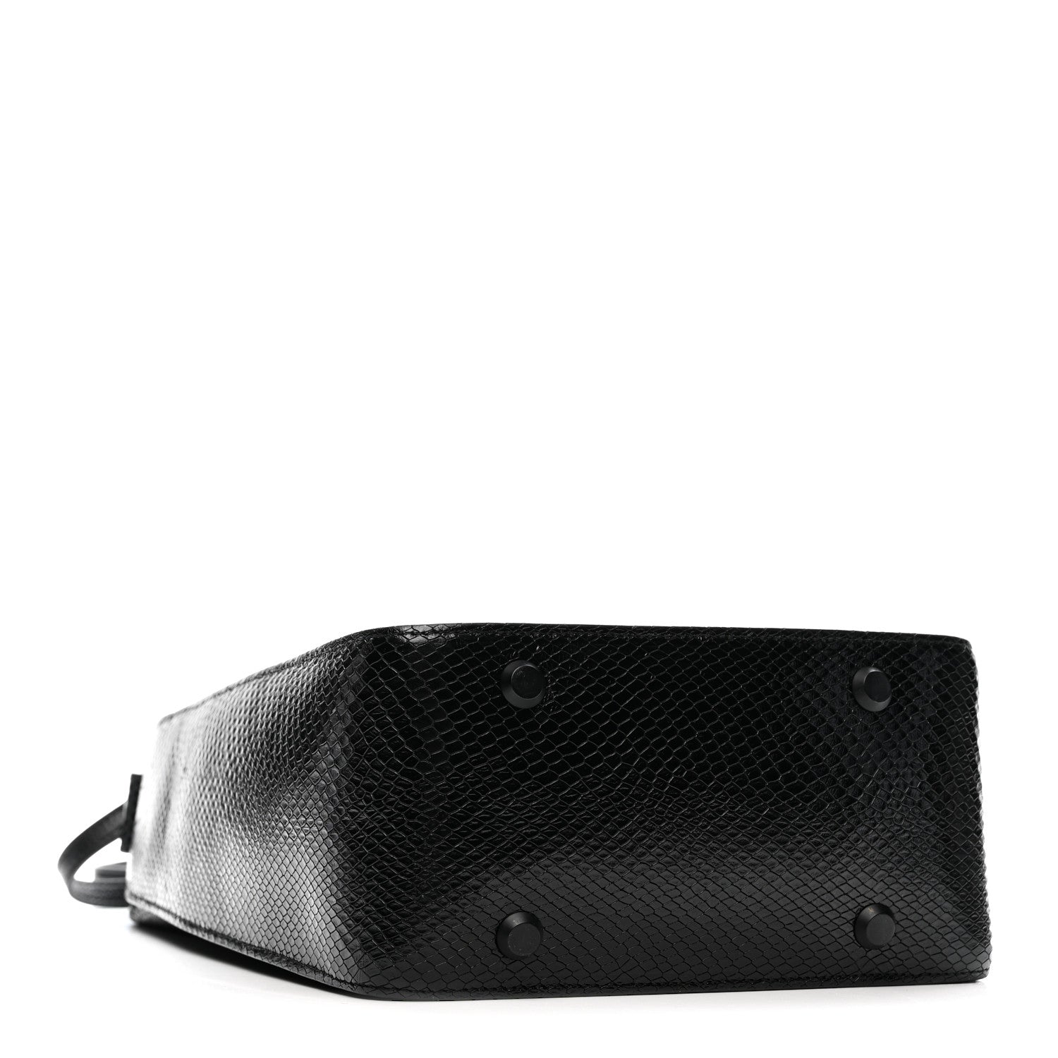 Balenciaga Extra Supple Calfskin Snakeskin Embossed Calfskin Small Tool 2.0 North-South Tote Black 5 of 12