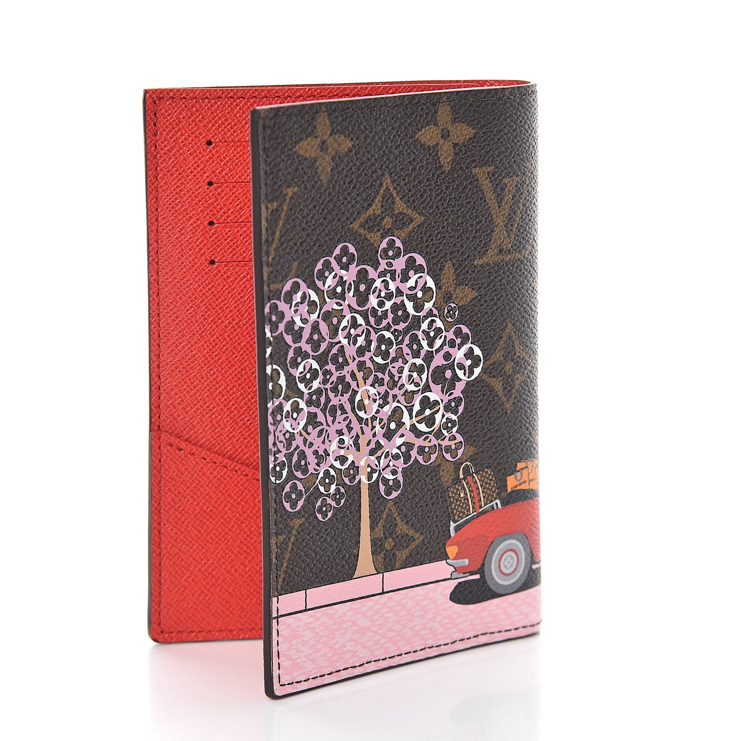 Louis Vuitton Monogram 2019 Christmas Animation Passport Cover Rouge 2 of 5
