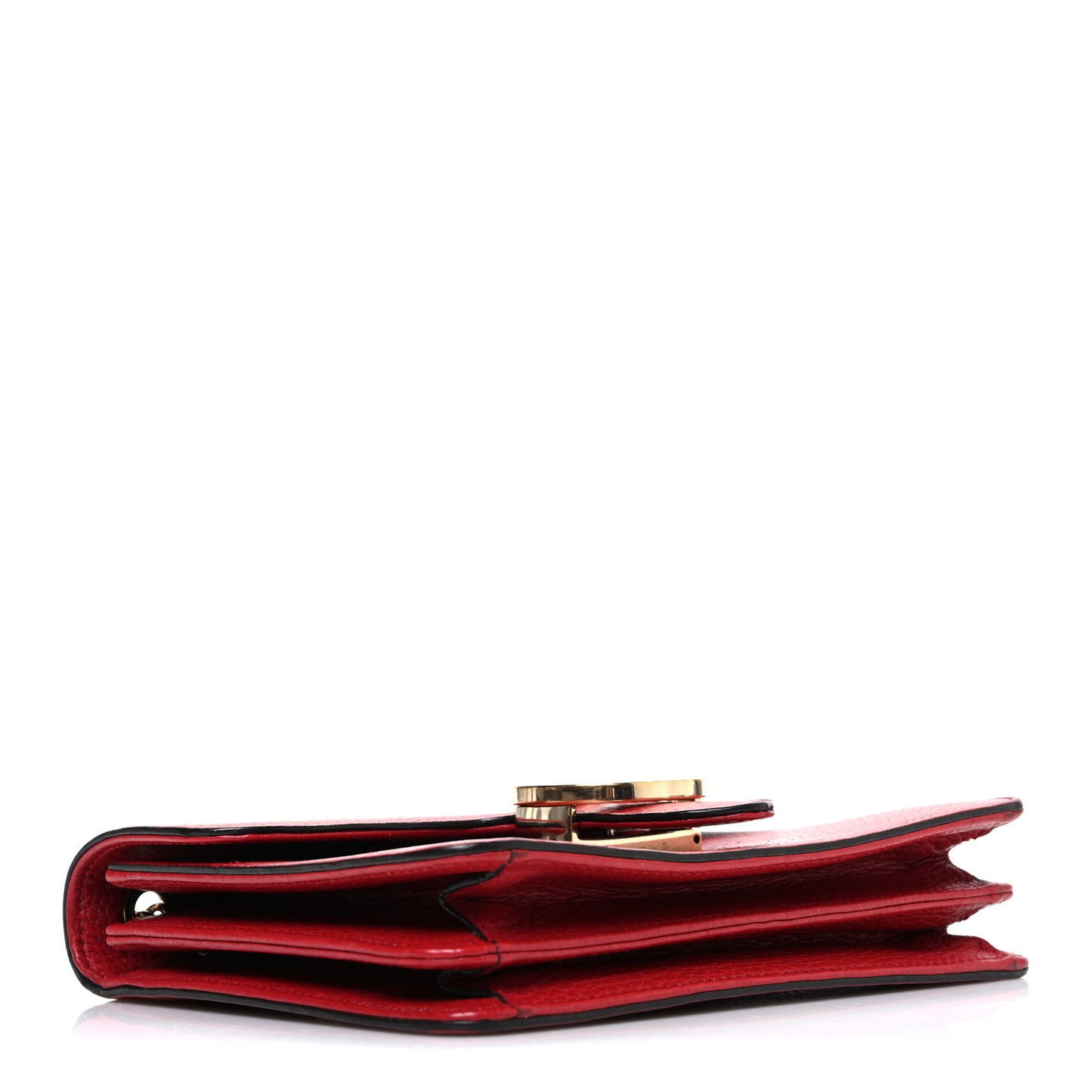 Dollar Calfskin Small Interlocking G Shoulder Bag Red