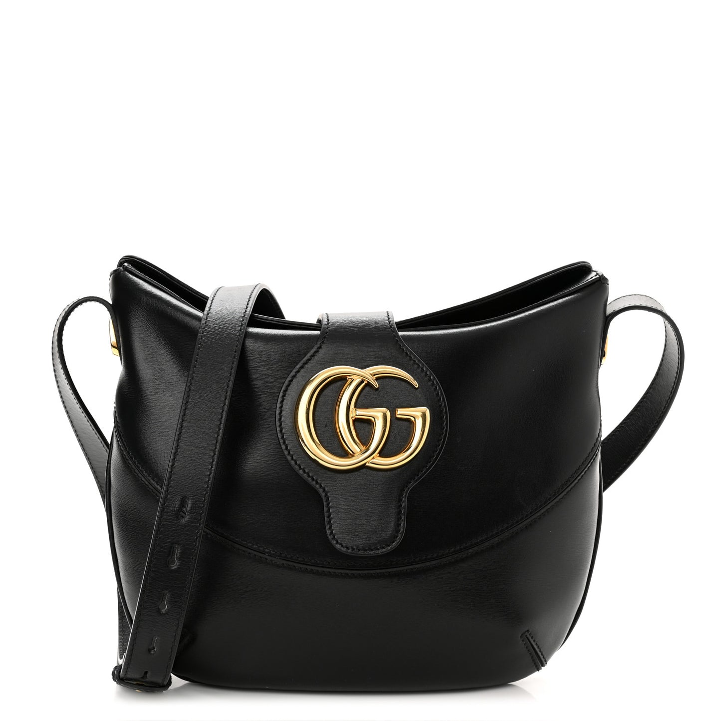 Calfskin Medium Arli Shoulder Bag Black