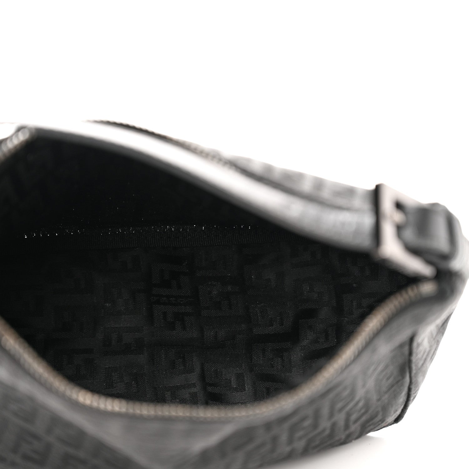 Fendi Zucchino Mini Pochette Black 5 of 9