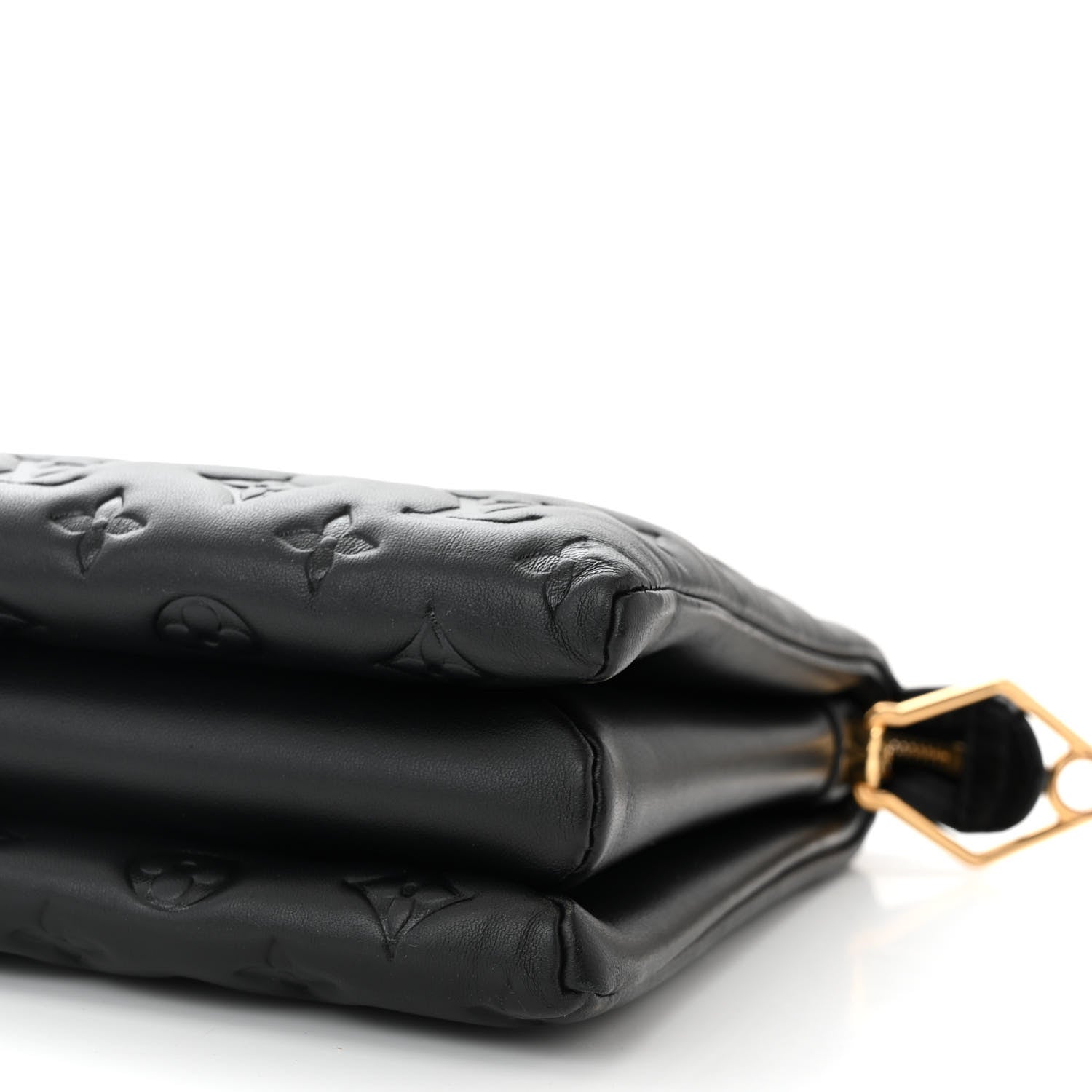 Louis Vuitton Lambskin Embossed Monogram Coussin MM Black 11 of 11