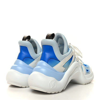 Louis Vuitton Calfskin LV Archlight Gradient Sneakers 38.5 Light Blue 4 of 8