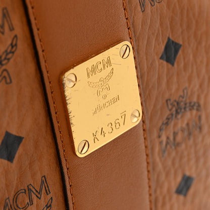 MCM Visetos Medium Liz Reversible Shopper Tote Cognac 17 of 18