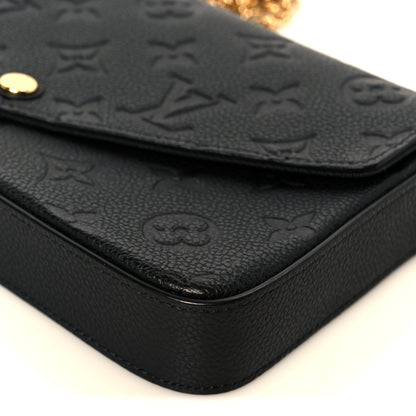 Louis Vuitton Empreinte Pochette Felicie Chain Wallet Black 15 of 15