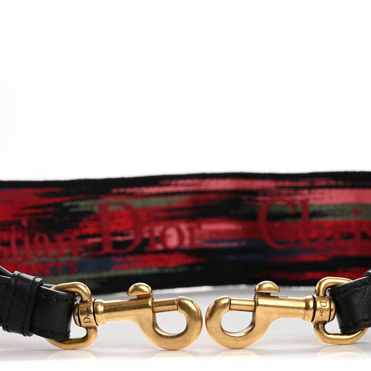 Christian Dior Lambskin Canvas Embroidered Floral Shoulder Strap Multicolor 5 of 7