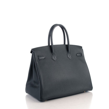 Hermes Togo Birkin 35 Bleu Ocean 3 of 25