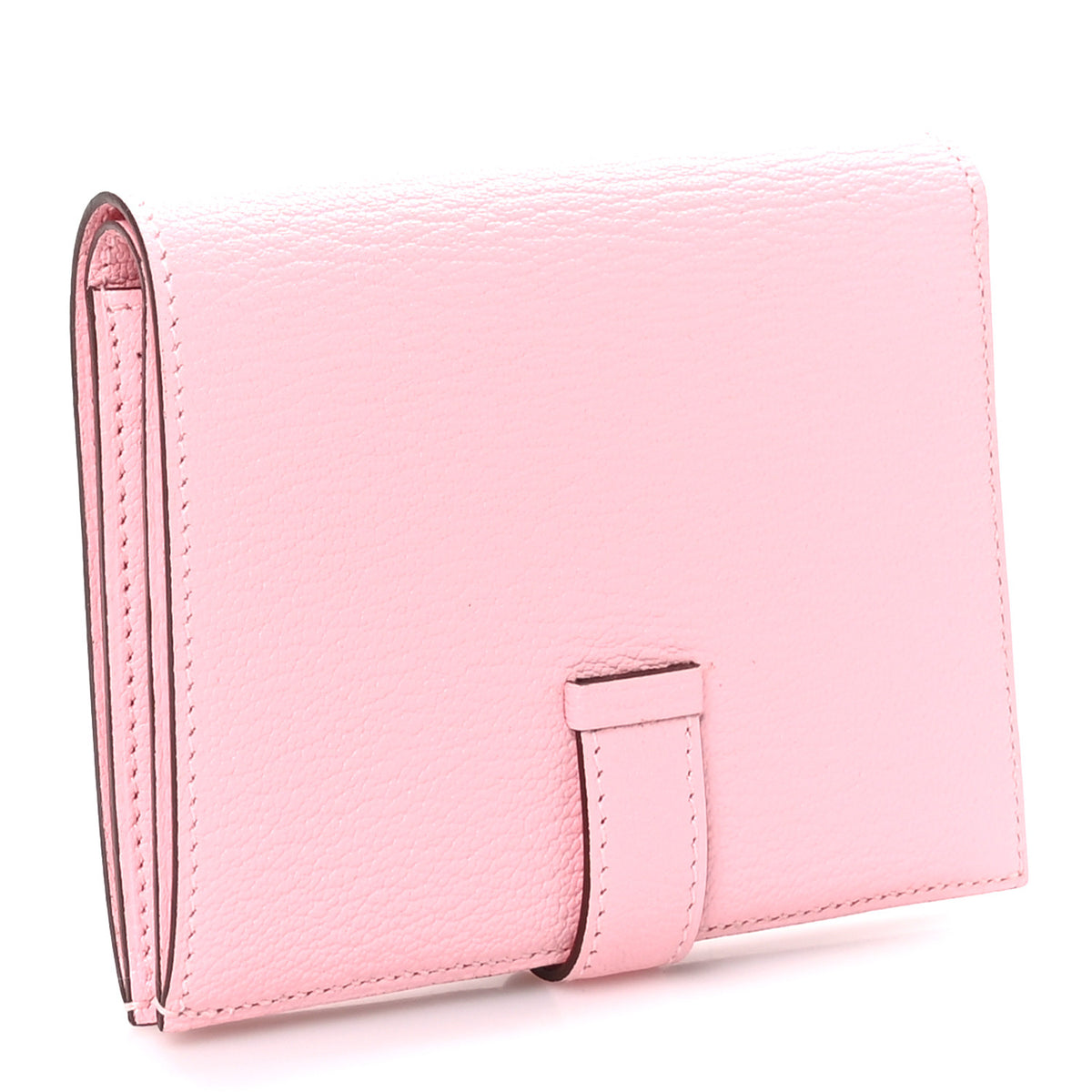 Hermes Chevre Mysore Bearn Compact Wallet Rose Sakura 3 of 8