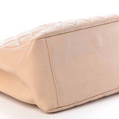 Chanel Caviar Quilted Grand Shopping Tote GST Beige Clair 8 of 10