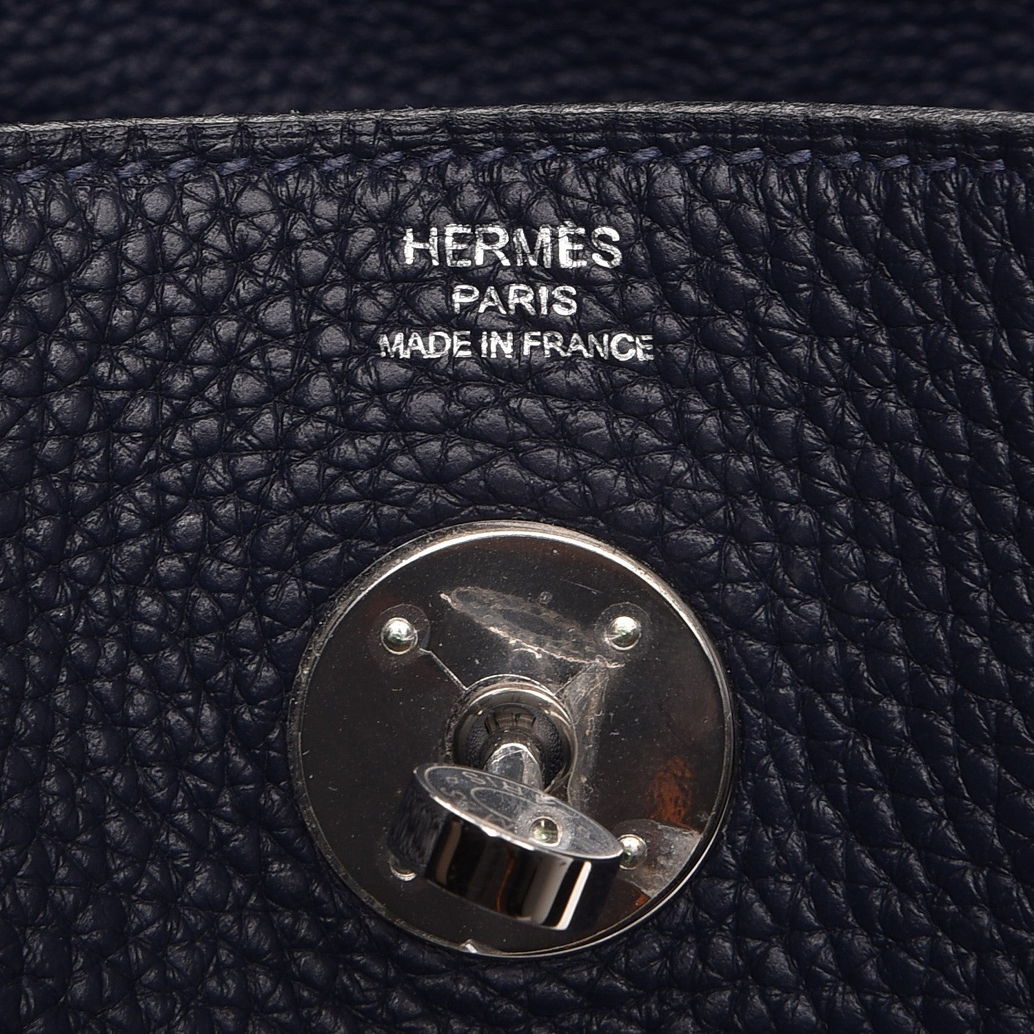Hermes Taurillon Clemence Lindy 26 Bleu Nuit 6 of 7
