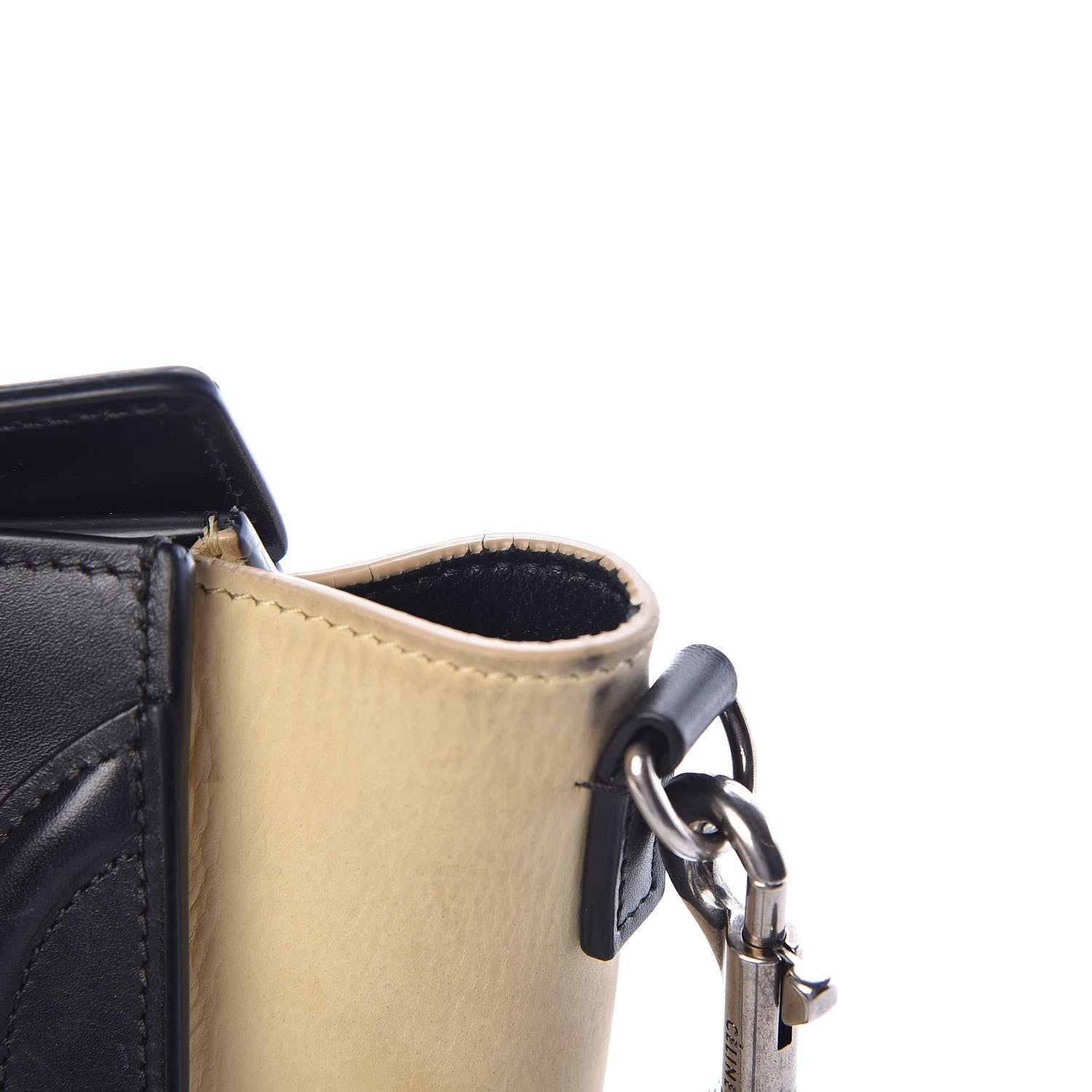 Celine Grained Baby Calfskin Nubuck Nano Tri-Color Luggage White 7 of 11