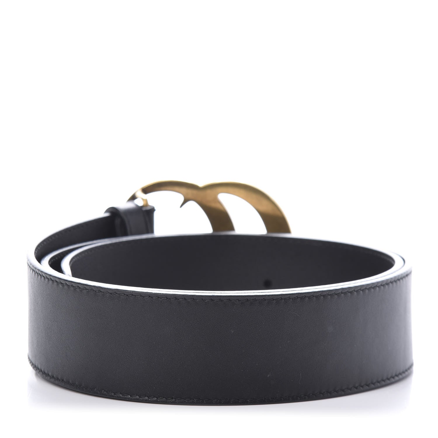 Gucci Calfskin Double G 40mm Belt 80 32 Black 2 of 7