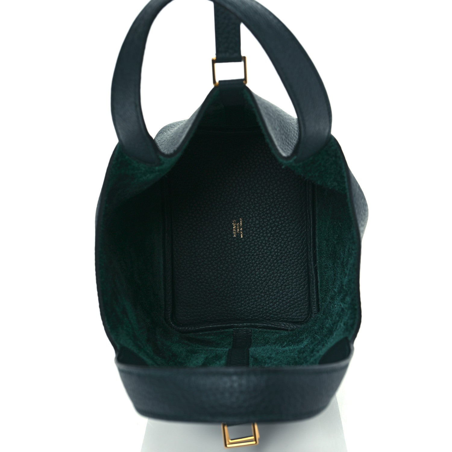 Hermes Taurillon Clemence Picotin Lock 18 PM Vert Cypress 5 of 9