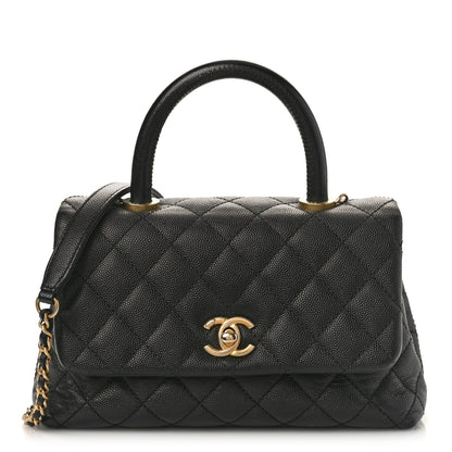 Chanel Caviar Quilted Mini Coco Handle Flap Black 1 of 9