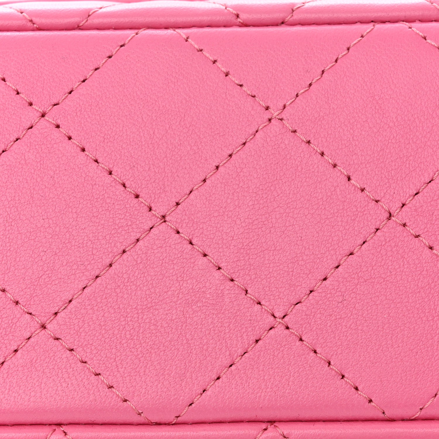 Chanel Lambskin Quilted Mini Rectangular Flap Pink 16 of 17
