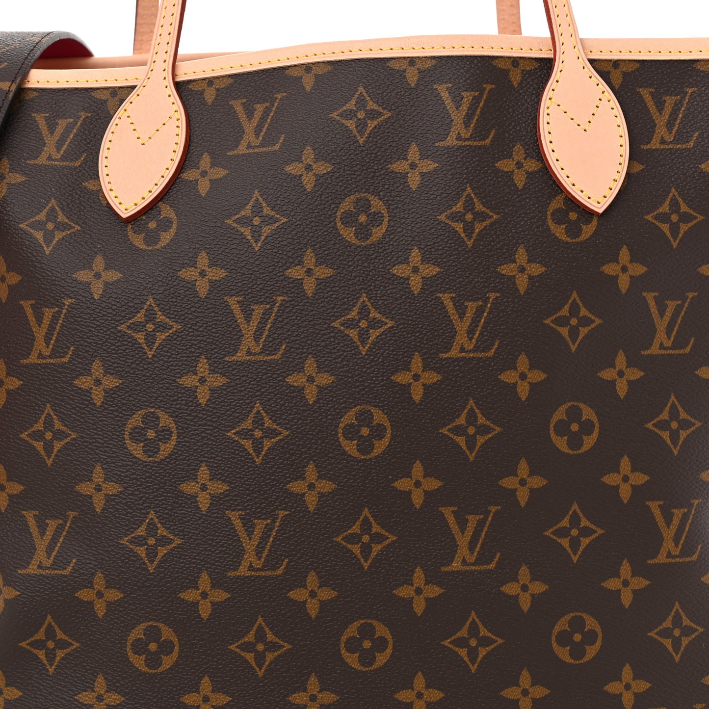 Monogram Inside Out Neverfull Bandouliere MM Rose Pondichery