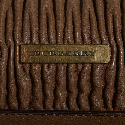 Burberry Lambskin Plisse Medium Emerson Tote Bronze Amber 13 of 13