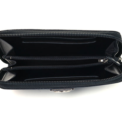 Chanel Caviar Quilted Small Boy Zip Around Wallet Black 5 of 10