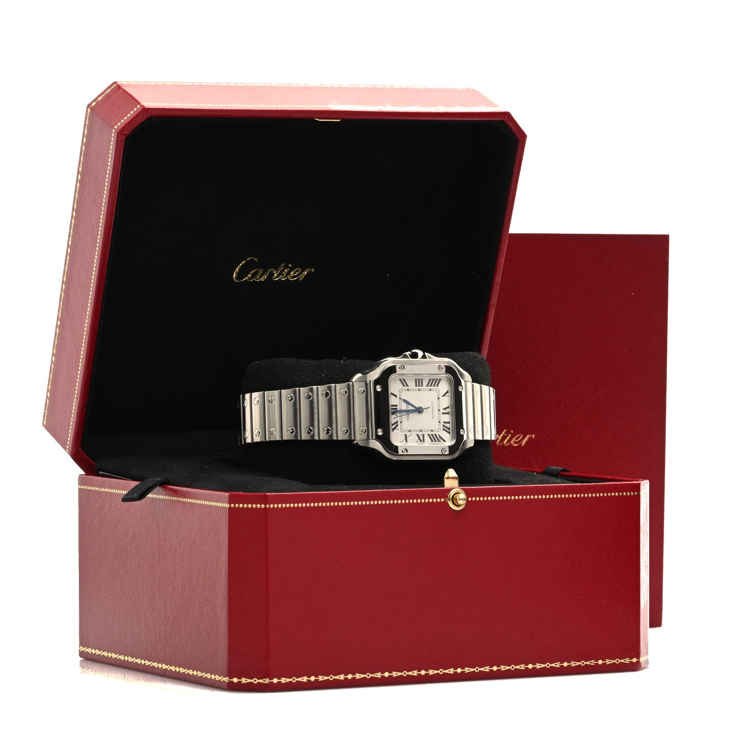 Stainless Steel 35mm Santos de Cartier Automatic Watch