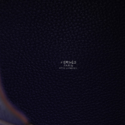 Hermes Taurillon Clemence Picotin Lock 26 GM Iris 8 of 10