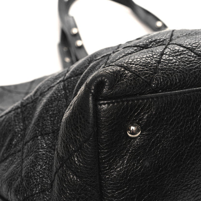 Chanel Glazed Calfskin Large On The Road Tote Black 9 of 14
