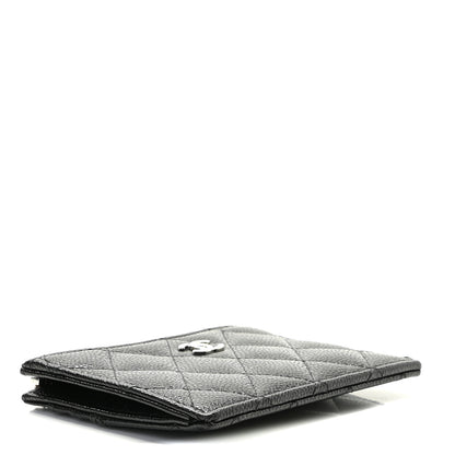 Chanel Caviar Quilted CC Zip Card Holder Black 8 of 22