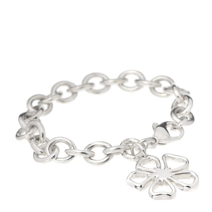 Tiffany Sterling Silver Flower Charm Bracelet 1 of 5