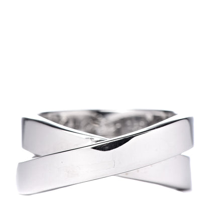 Cartier 18K White Gold 9mm Paris Nouvelle Vague Ring 51 5.75 1 of 4