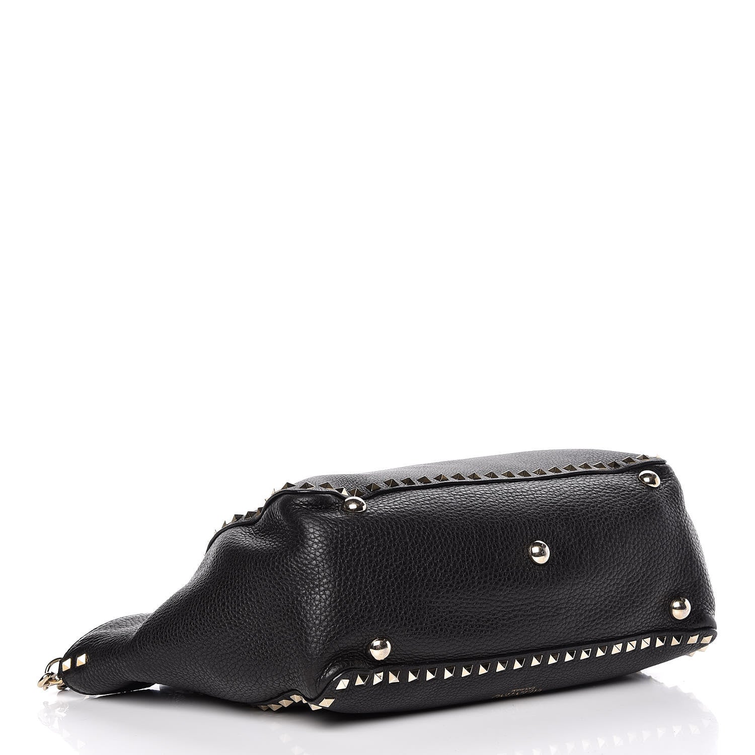 Valentino Garavani Alce Printed Calfskin Medium Rockstud Tote Black 5 of 20