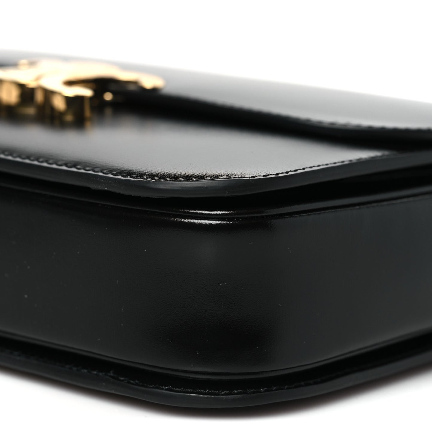 Shiny Calfskin Medium Triomphe Black