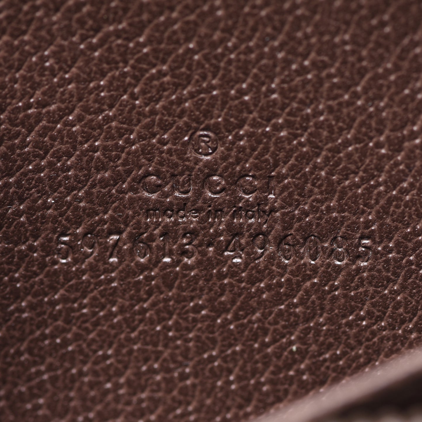 GG Supreme Web Ophidia Zip Around Card Case Brown