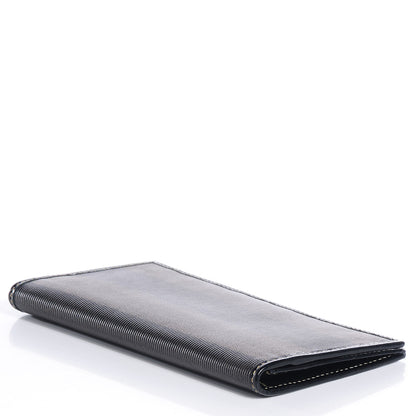 Fendi Vintage Pequin Stripe Checkbook Wallet Tobacco 4 of 8