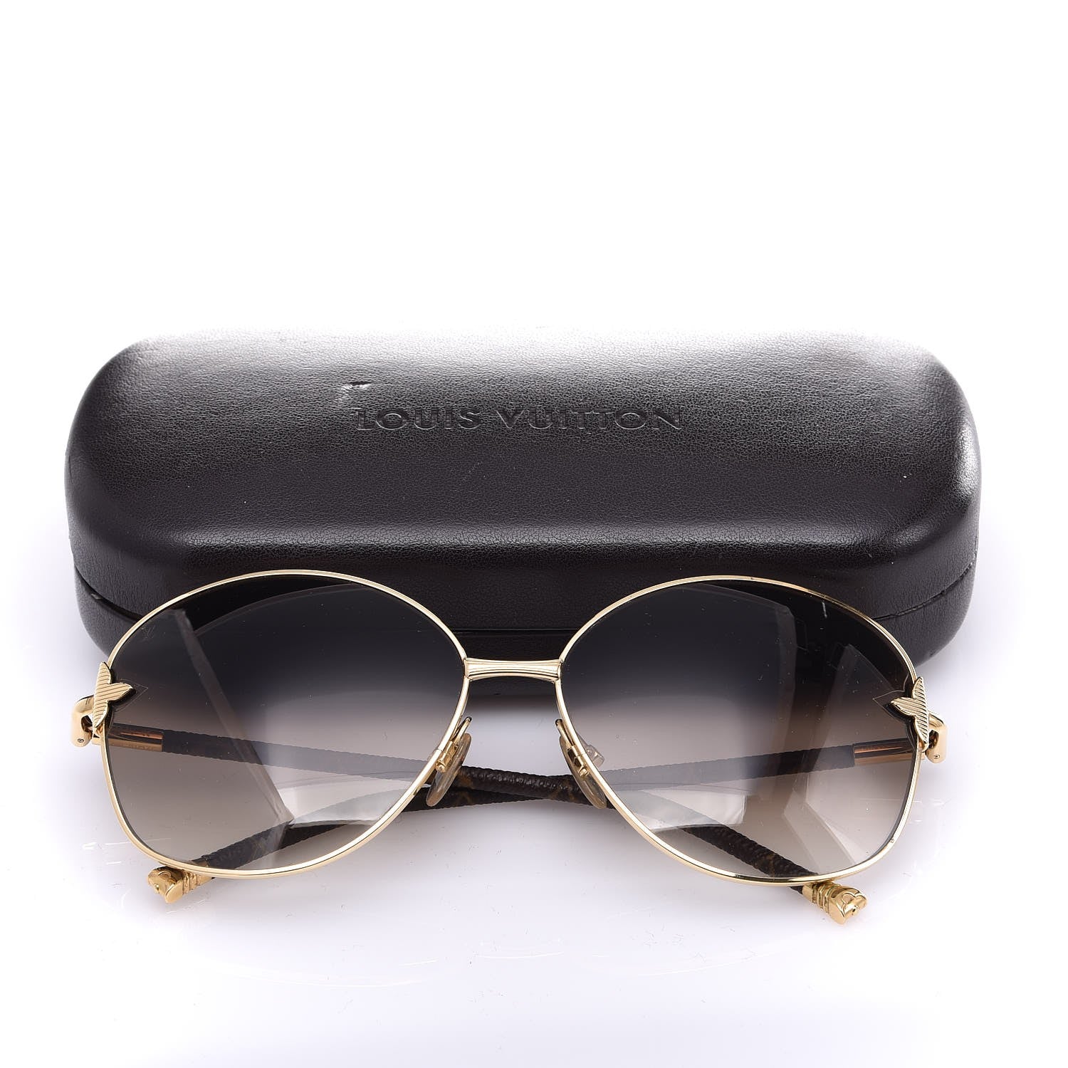 Louis Vuitton Monogram Viola Round Sunglasses Z0464U Brown 8 of 8