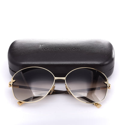 Louis Vuitton Monogram Viola Round Sunglasses Z0464U Brown 8 of 8