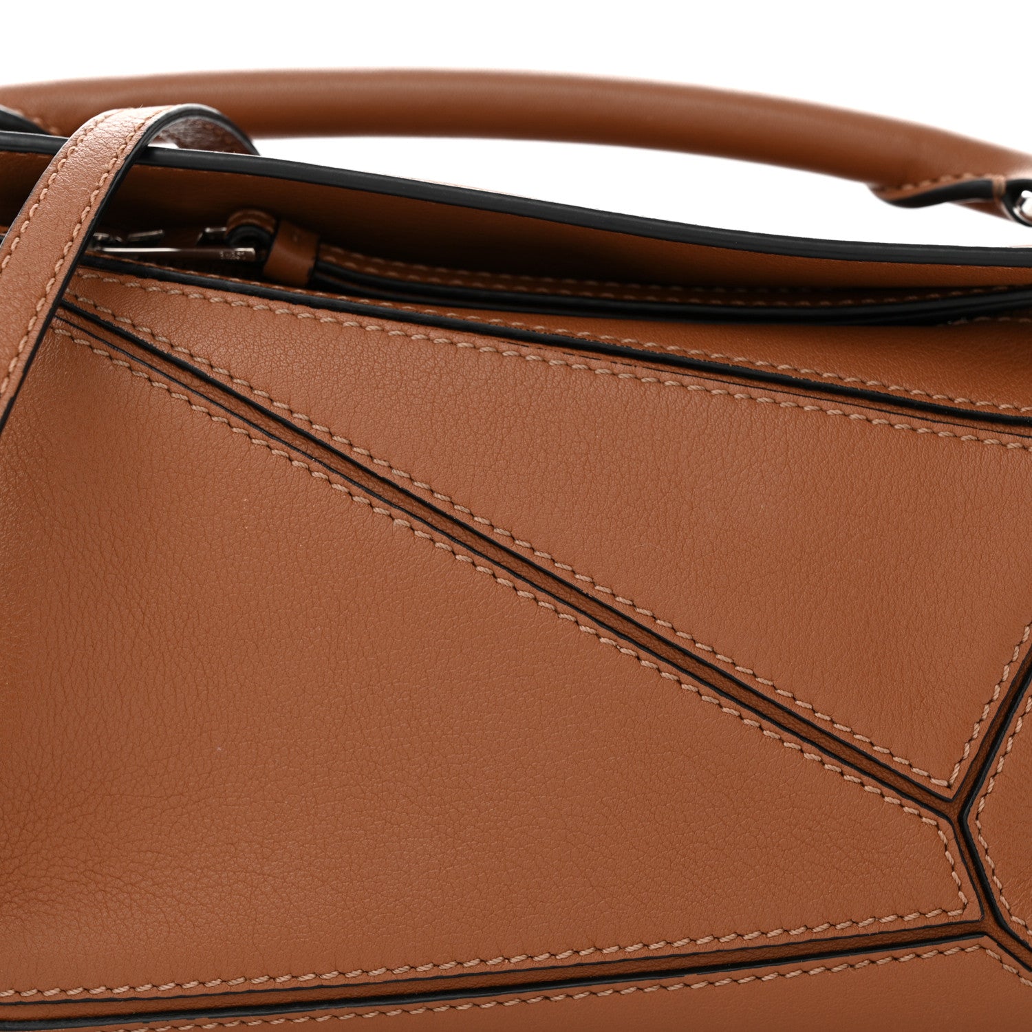 Loewe Calfskin Mini Puzzle Bag Tan 8 of 13