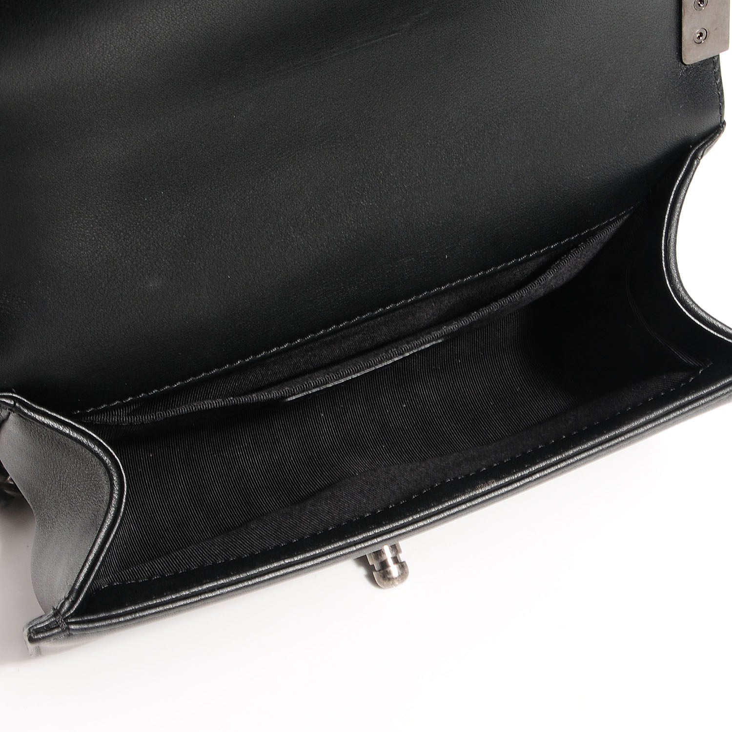 Chanel Embossed Leather Cordoba Small Boy Flap Black 5 of 8