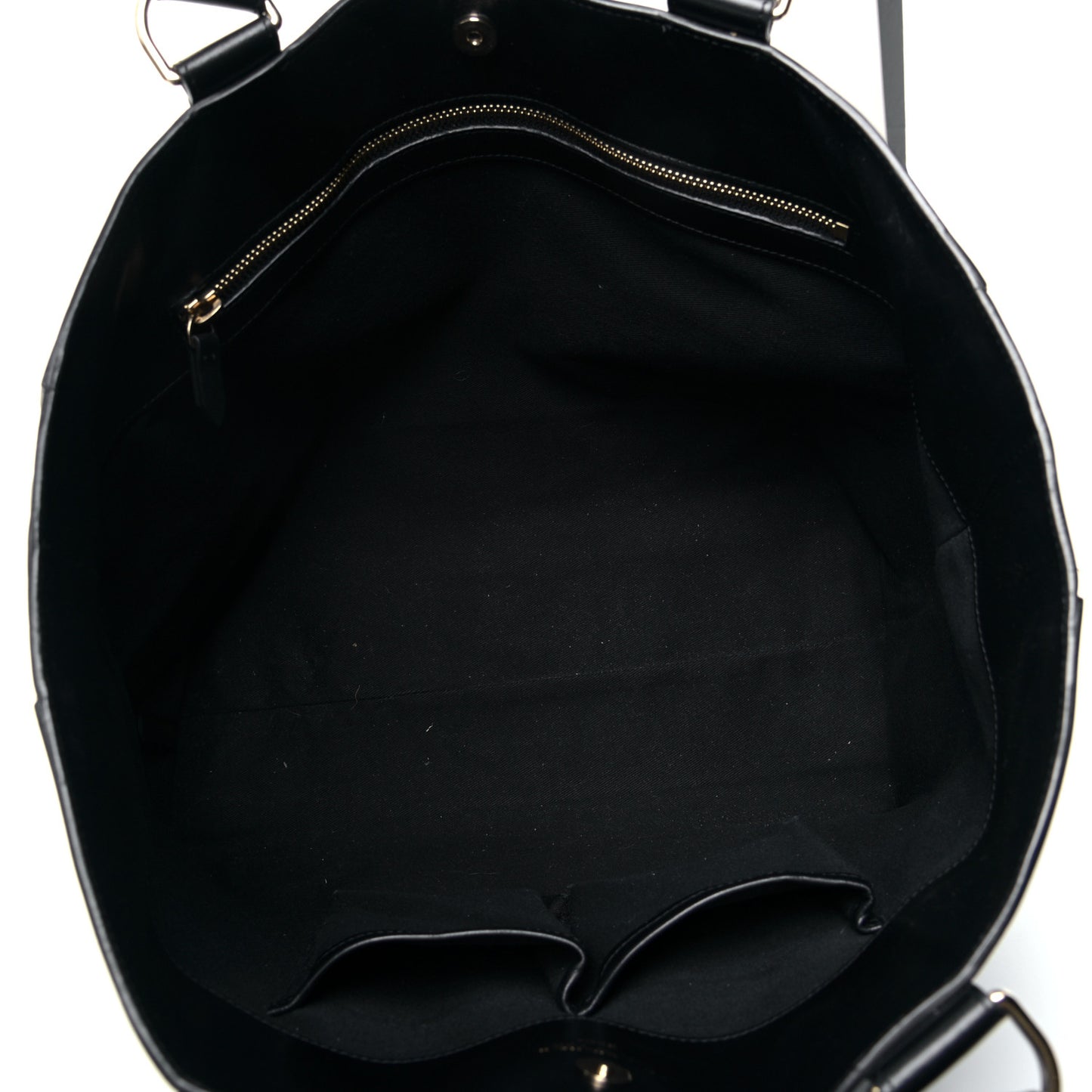 Calfskin Shopper Tote Black