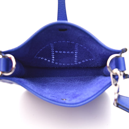 Hermes Taurillon Clemence Evelyne TPM Bleu Electrique 5 of 11