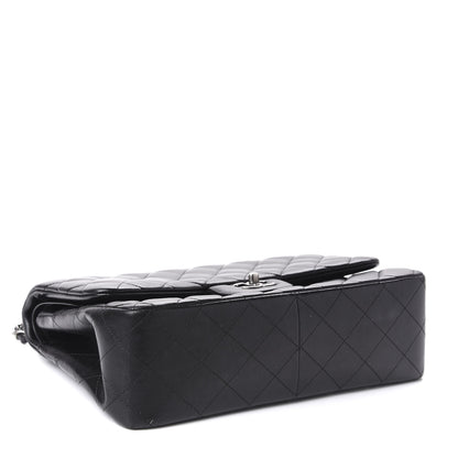 Chanel Lambskin Quilted Jumbo Double Flap Black 5 of 12