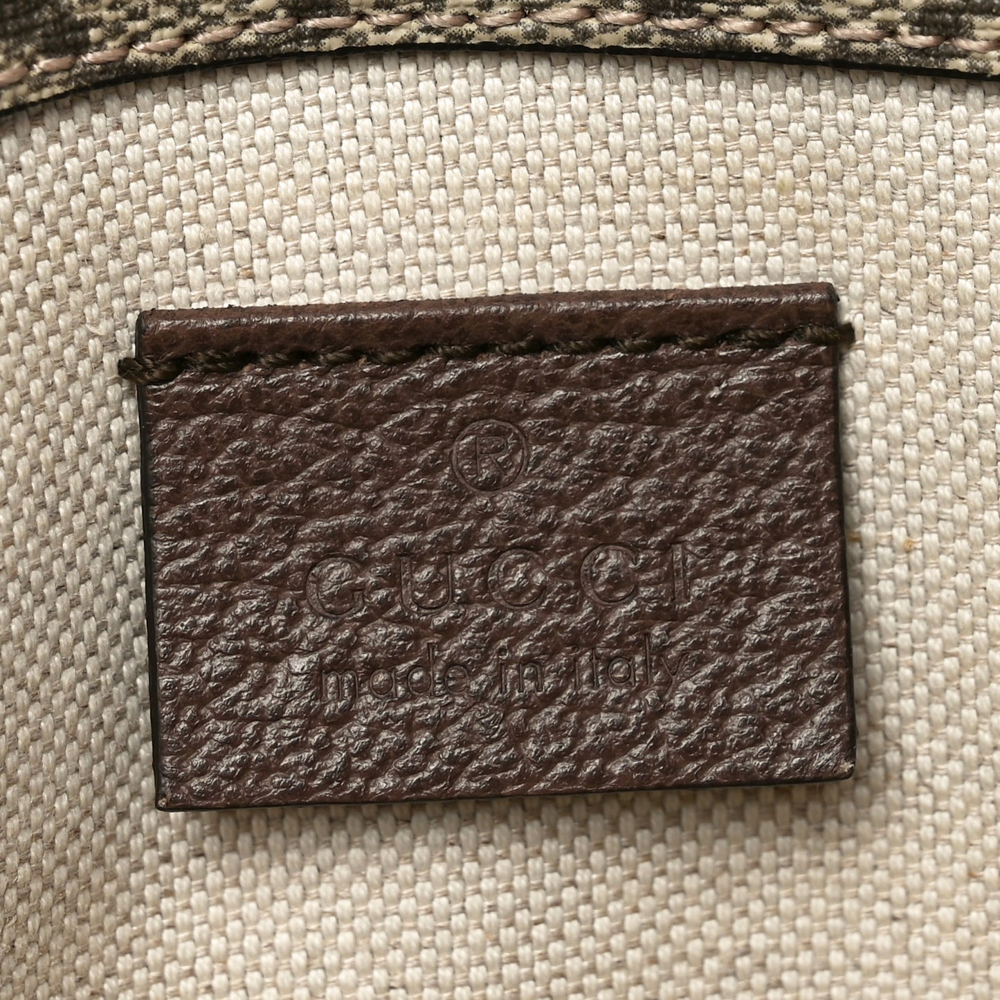 GG Supreme Monogram Neo Vintage Web Belt Bag Brown