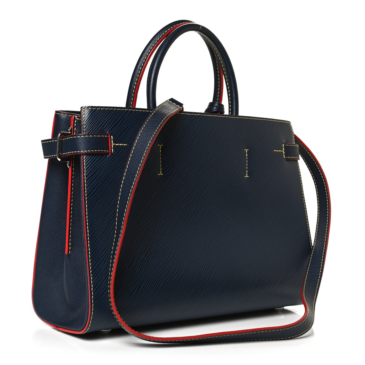 Louis Vuitton Epi Twist Tote Indigo 3 of 11