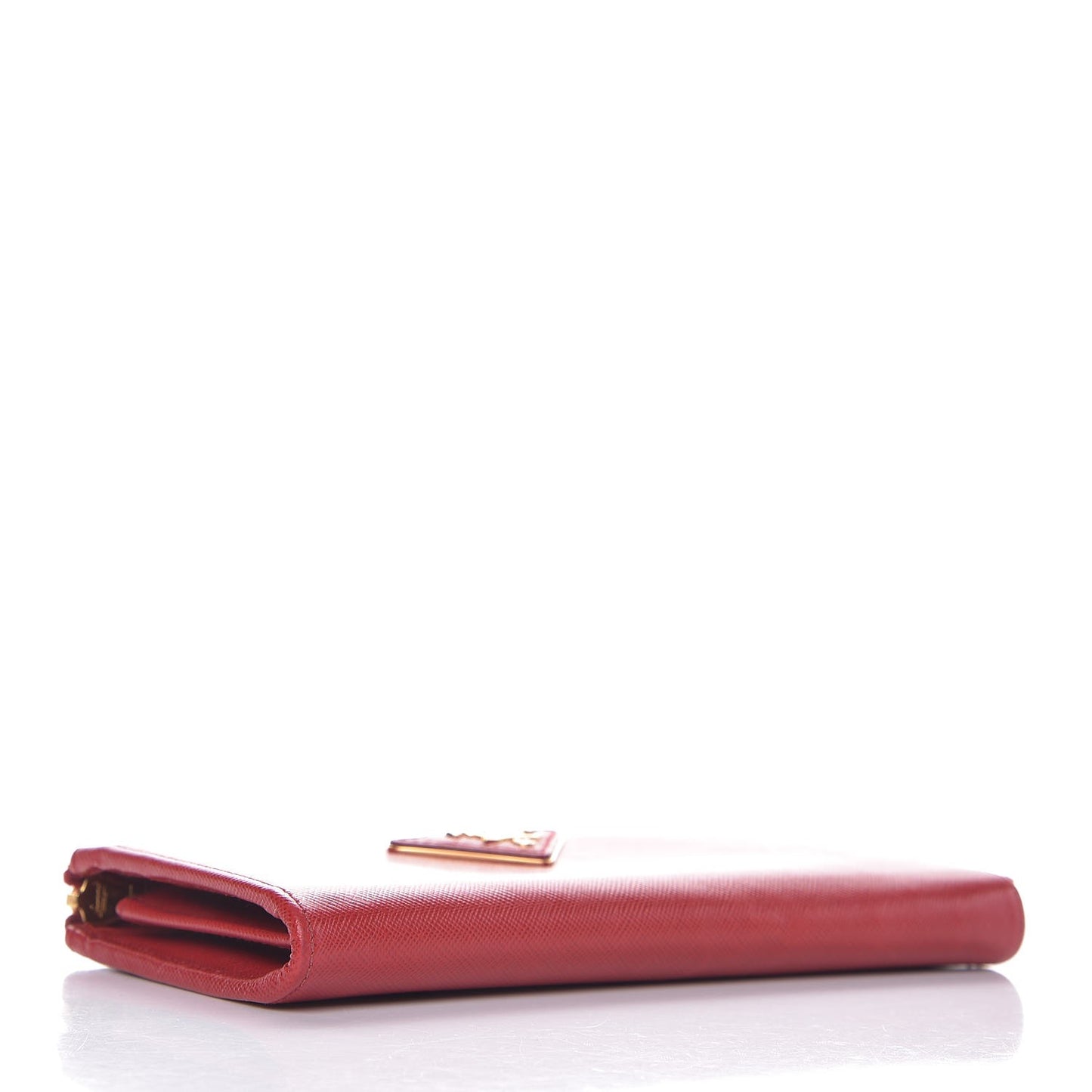 Saffiano Metal Zip Around Wallet Fuoco