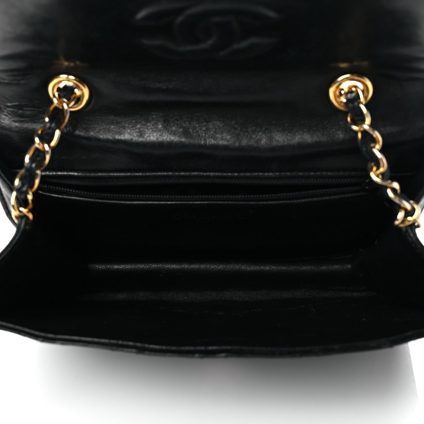 Lambskin Quilted Tassel Flap Black