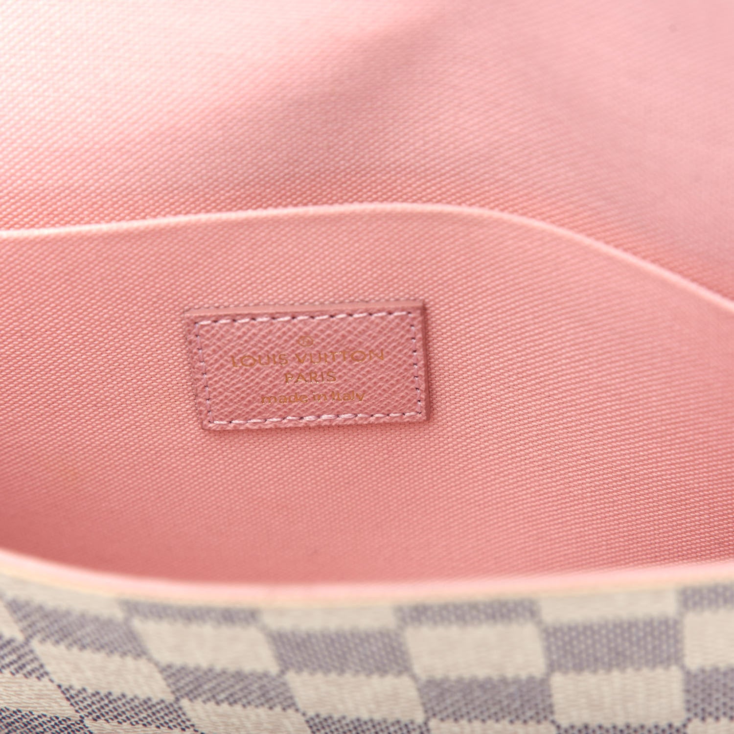 Louis Vuitton Damier Azur Pochette Felicie Chain Wallet Rose Ballerine 8 of 10