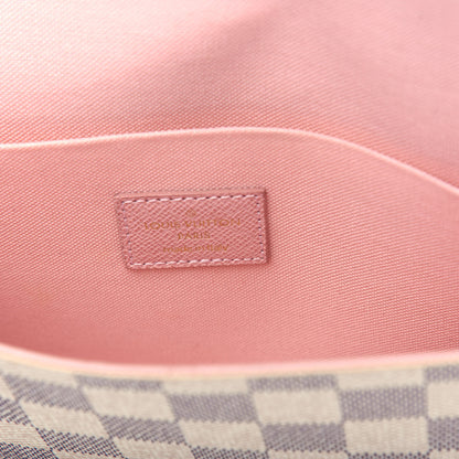 Louis Vuitton Damier Azur Pochette Felicie Chain Wallet Rose Ballerine 8 of 10